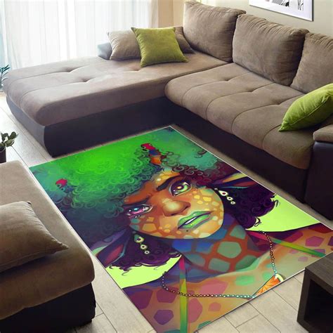 afro-caribbean inspired area rug